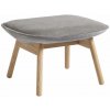 Taburet HAY Ottoman Uchiwa, lacquered solid oak, Roden 05/Lola Warm grey