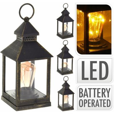 lucerna LED 23x10x10cm sklo PH ČER s časovačem – Hledejceny.cz