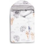 SENSILLO Zavinovačka 2v1 do autosedačky kočárku mušelín bavlna Medvídek šedý – Sleviste.cz