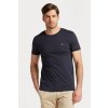 Pánské Tričko Gant SLIM MERCERIZED SS T-SHIRT EVENING BLUE