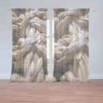 Záclony Banánové listí: 2 ks - 150x250 cm - Sablio – Hledejceny.cz