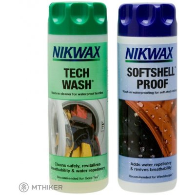 Nikwax Twin Tech Wash/Softshell Proof Wash-In 2 x 300 ml – Zboží Mobilmania
