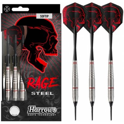 Sada soft šipek Harrows Rage 18g, brass – Hledejceny.cz