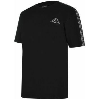 Kappa Tape T Shirt Mens black