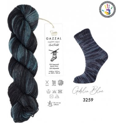 Gazzal Příze Happy feet 3259 antracit-šedá – Hledejceny.cz