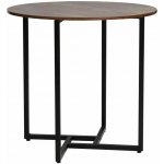 Signal Jídelní stůl ALTO II Hnědá rustikální Černý mat – Sleviste.cz