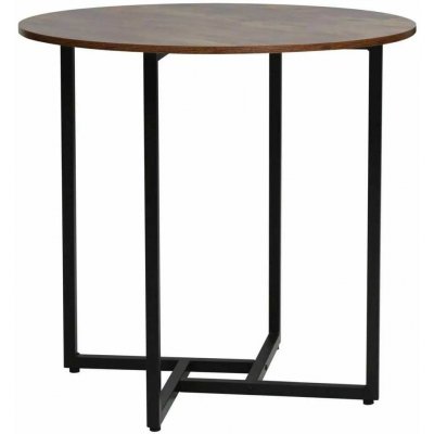 Signal Jídelní stůl ALTO II Hnědá rustikální Černý mat – Sleviste.cz