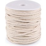 Šňůra na drhání macrame a háčkování / příze Ø4 mm Varianta: režná světlá, Balení: 50 m – Zboží Mobilmania