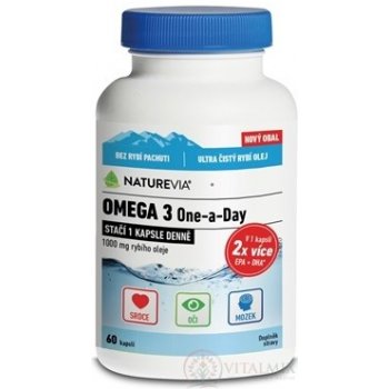 Swiss NatureVia Omega 3 One a Day 60 kapslí