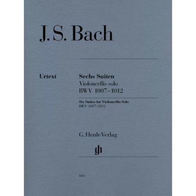 Johann sebastian bach: 6 suites for cello solo bwv 1007-1012 noty na violoncello – Hledejceny.cz