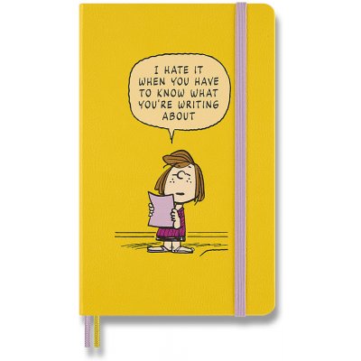 Moleskine Zápisník Peanuts tvrdé desky A5 linkovaný žlutý – Zboží Mobilmania
