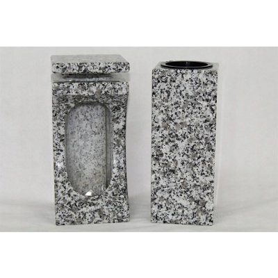 Kamenná náhrobní lampa a váza hranatá Tarn – Zboží Dáma