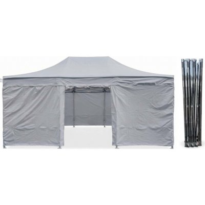 TENTino STEEL HEXAGON 4x6 m / 8 noh 5A - ŠEDÁ – Hledejceny.cz