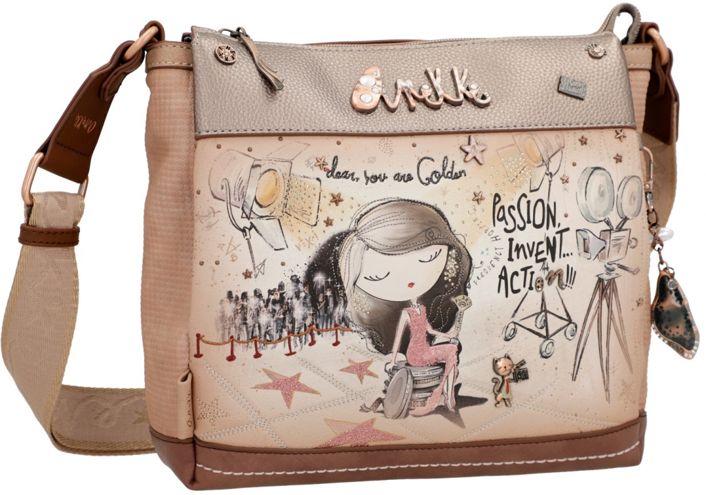 Anekke crossbody kabelka s oddíly Hollywood