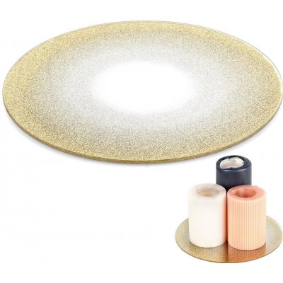 Home Styling Collection Dekorační brokátový talíř 20 cm zlatý – Hledejceny.cz