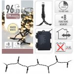 M.A.T. osvětlení vánoční 7m 96LED teplá bilý 8 funkcí zelený IP44 – Hledejceny.cz