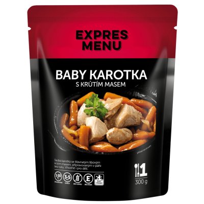 EXPRES MENU Baby karotka s krůtím masem 300 g – Zbozi.Blesk.cz