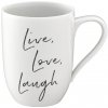 Hrnek a šálek Villeroy & Boch Statement hrnek Live Love Laugh 340 ml