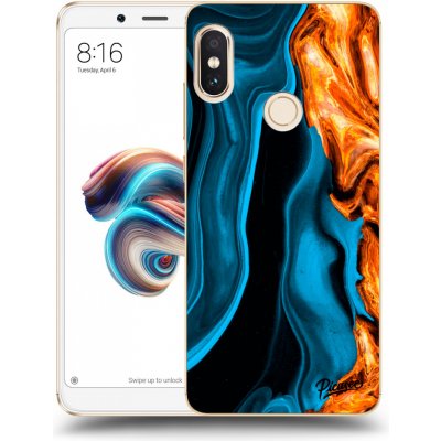 Pouzdro Picasee silikonové Xiaomi Redmi Note 5 Global - Gold blue čiré – Zboží Mobilmania