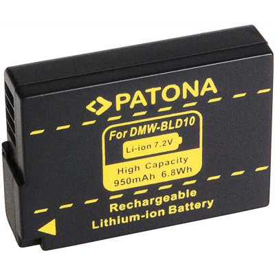 Patona Baterie DMW-BLD10 pro Panasonic Lumix DMC-G3 / DMC-GF2 / DMC-GX1, 950 mAh - neoriginální