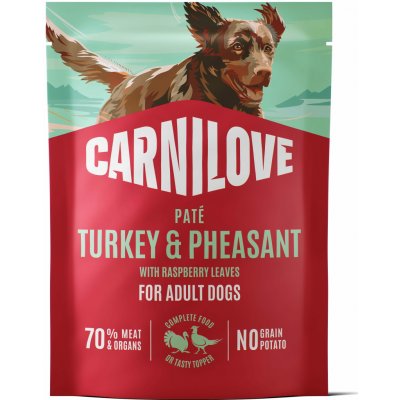 Carnilove Dog Paté Turkey&Pheas.+Rasp. 300 g – Hledejceny.cz