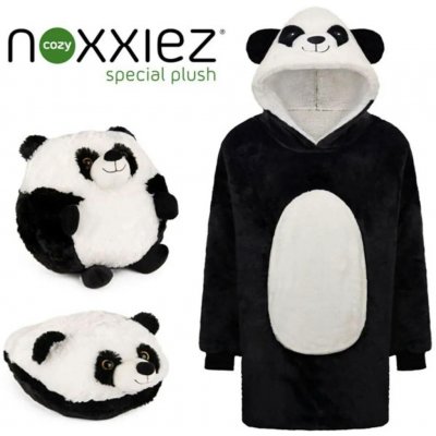 Cozy Noxxiez Panda hřejivá televizní mikinová deka s kapucí – Sleviste.cz