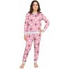 Dětské pyžamo a košilka Dívčí pyžamo Bami růžové