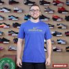 Pánské Tričko Nike pánské tričko Weightlifting Blue Gold