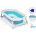 Milly Mally Dětská skládací vanička s výpustí Aqua modrá – Zboží Dáma