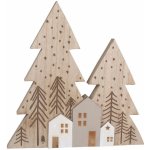 Anděl Přerov Dřevěná dekorace na postavení Scandi, 24 x 24 x 2 cm – Hledejceny.cz