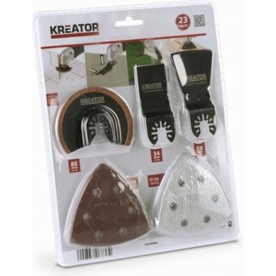 Kreator Příslušenství Kreator sada nástrojů pro oscilační brusky Kreator KRT990045 – Zboží Dáma