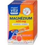 MaxiVita Magnézium 400 mg + B komplex + vitamin C 32 g – Hledejceny.cz