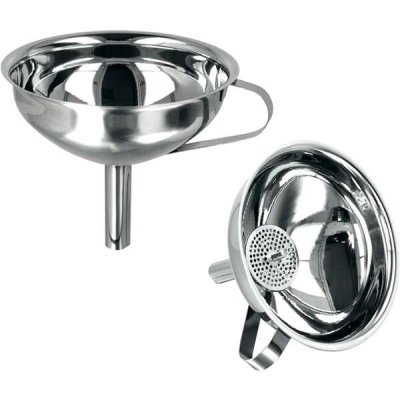 Plnící trychtýř s vyjímatelnou vložkou sítka, nerez – Zboží Dáma