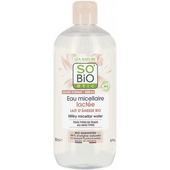 SO´BiO voda micelární s oslím mlékem 500 ml