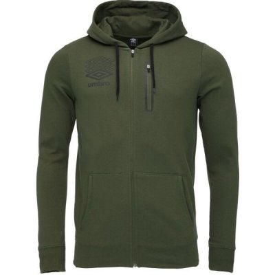 Umbro TERRACE ZIP HOODIE mikina khaki – Zboží Mobilmania