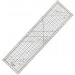 Donwei Rastrové pravítko na patchwork, látky DONWEI M1660 BK, černý popis, 16x60cm – Hledejceny.cz