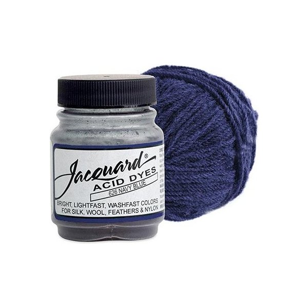 Barva a kontura na hedvábí Barva Jacquard Acid na vlnu a hedvábí odstín 626 Námořnická modrá