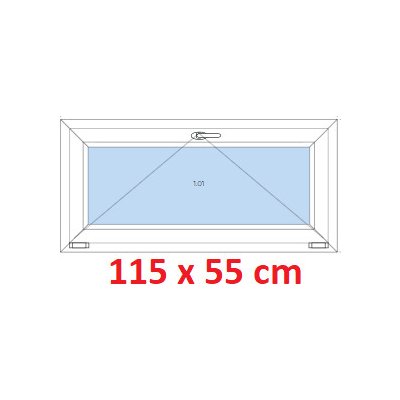 Soft Plastové okno 115x55 cm sklopné Oregon – Hledejceny.cz