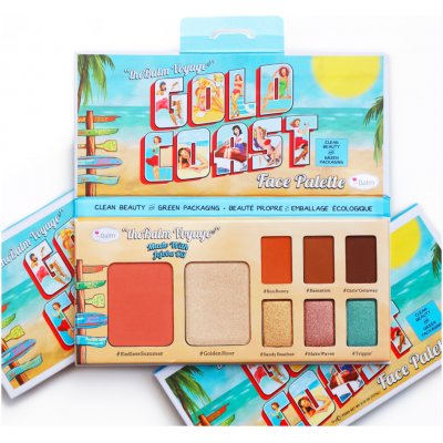 theBalm Paleta s tvářenkou rozjasňovačem a očními stíny Gold Coast 10 g – Hledejceny.cz
