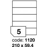 Rayfilm R0100.1120A samolepící 210x59,4mm bílé 100 listů – Hledejceny.cz