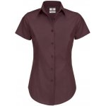 B&C dámská číšnická halenka krátký rukáv černá B-BK16-03 – Zboží Dáma