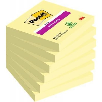 3M POSTIT Samolepicí bloček Super Sticky, žlutá, 76 x 76 mm, 1x 90 listů, 3M POSTIT 7100263706 ,balení 90 ks – Hledejceny.cz