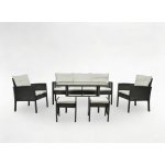 Garden Line VADUZ Černý + Krémové Polštáře – Hledejceny.cz