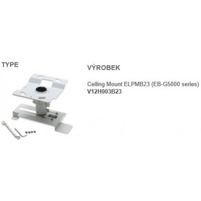 EPSON Ceiling Mount ELPMB23 pro EB-19xx,17xx,8x,8xx,EB-Sx,EB-Xx,EB-Wx Ceiling Kit - stropní držák projektoru – Hledejceny.cz