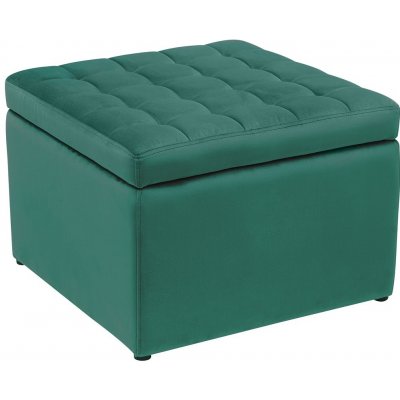 LuxD Designová taburetka Rococo 60 cm smaragdově-zelený samet – Zboží Mobilmania