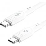 AlzaPower APW-CBSCTC2020W SilkCore USB-C / USB-C 2.0, 5A, 240W, 2m, bílý – Zboží Mobilmania