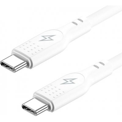 AlzaPower APW-CBSCTC2020W SilkCore USB-C / USB-C 2.0, 5A, 240W, 2m, bílý – Zboží Mobilmania