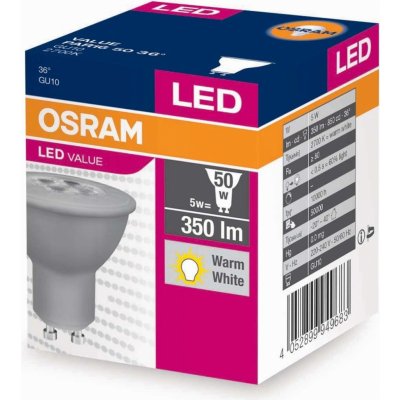 Osram LED žárovka VALUE 4 W PAR16 50 teplá bílá – Hledejceny.cz
