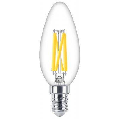 Philips LED žárovka E14 3,4W/40W stmívatelná, čirá, 2700K 230V B40 CL P449411 – Hledejceny.cz