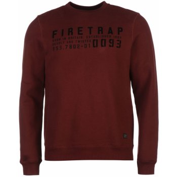 Firetrap Salva Crew Sweater Burgundy